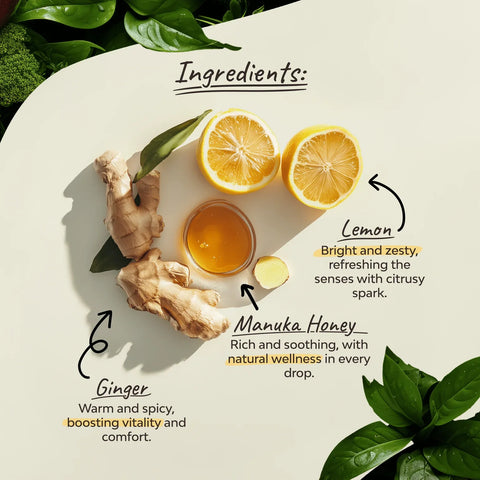 Bio citrom-gyömbér manuka mézzel – 18 filter